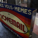 Plate enamelled novemail