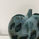 Openwork ceramic apple lamp from Les Grottes Dieulefit