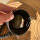 Seventies rattan hanging lamp