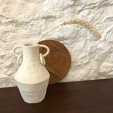 Vase white curls - Cassandre Bouilly