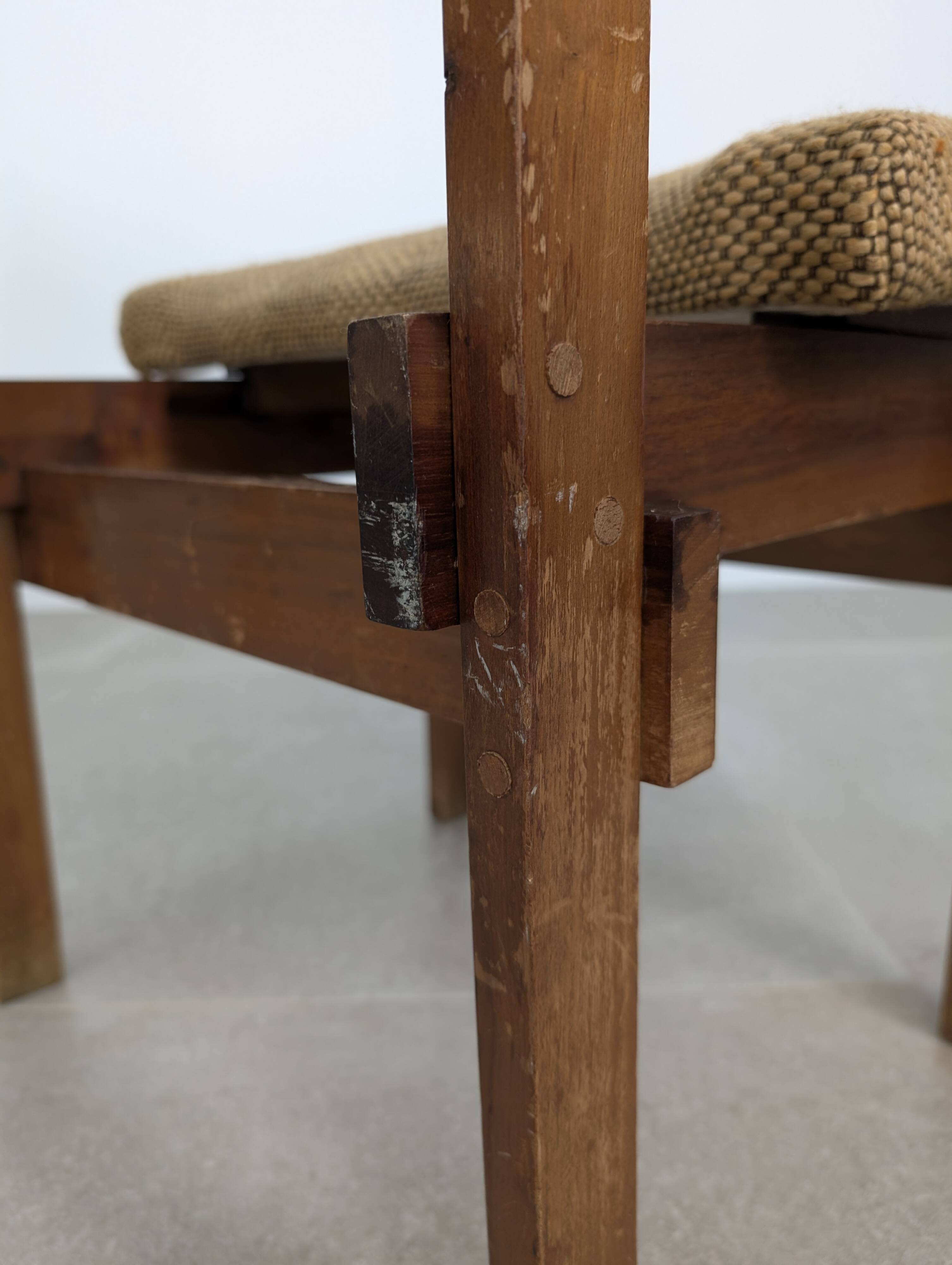 Pair of Rietveld Style Chairs with Adjustable Seat and Backrest, 1950s