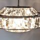 Lustre soucoupe en cristal par Kinkeldey, Autriche vers 1970
