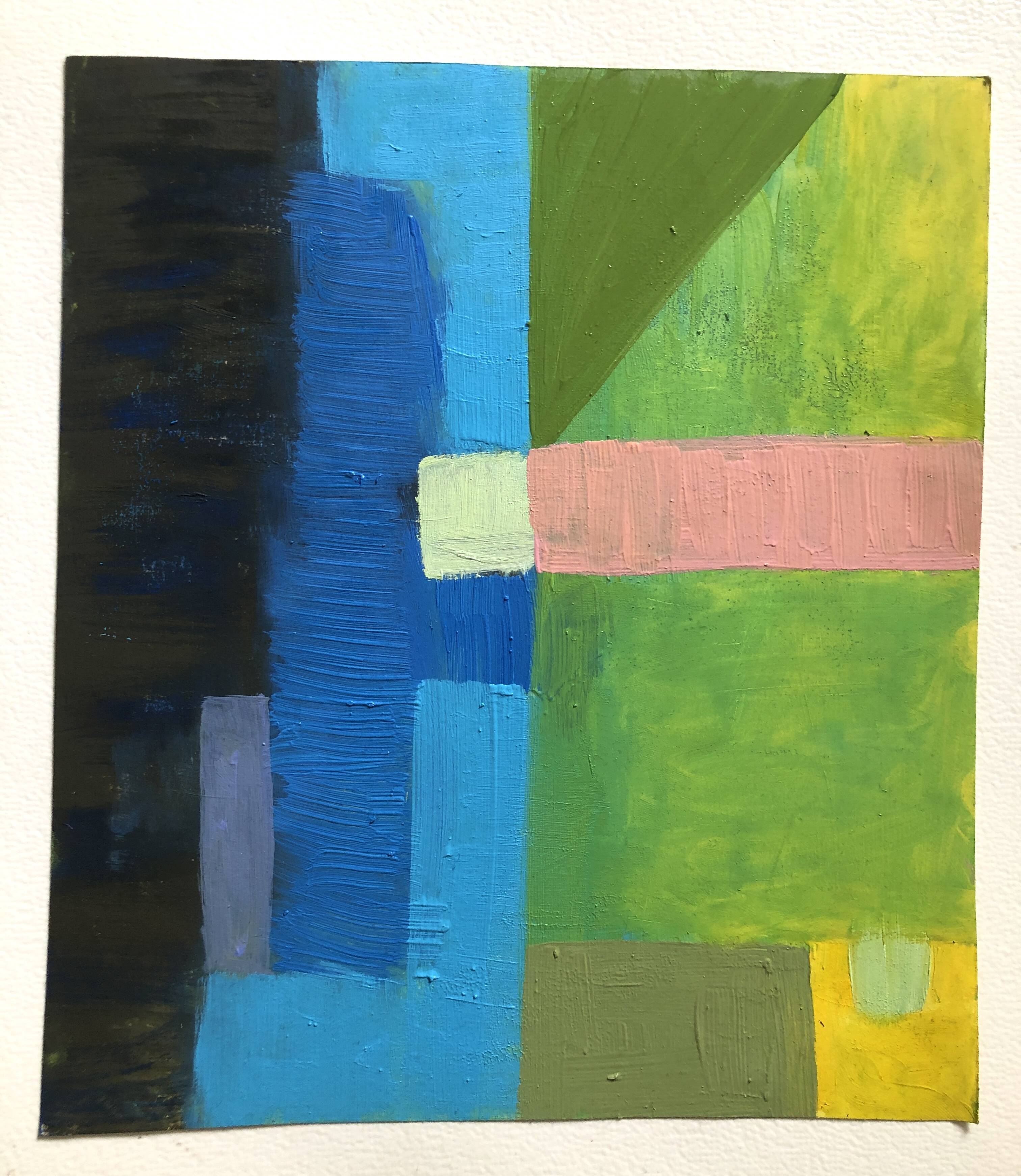 Oil on paper
