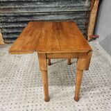 Vintage table folding table dining table side table 90x90cm