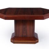 Table basse Art déco française en bois de rose c 1920