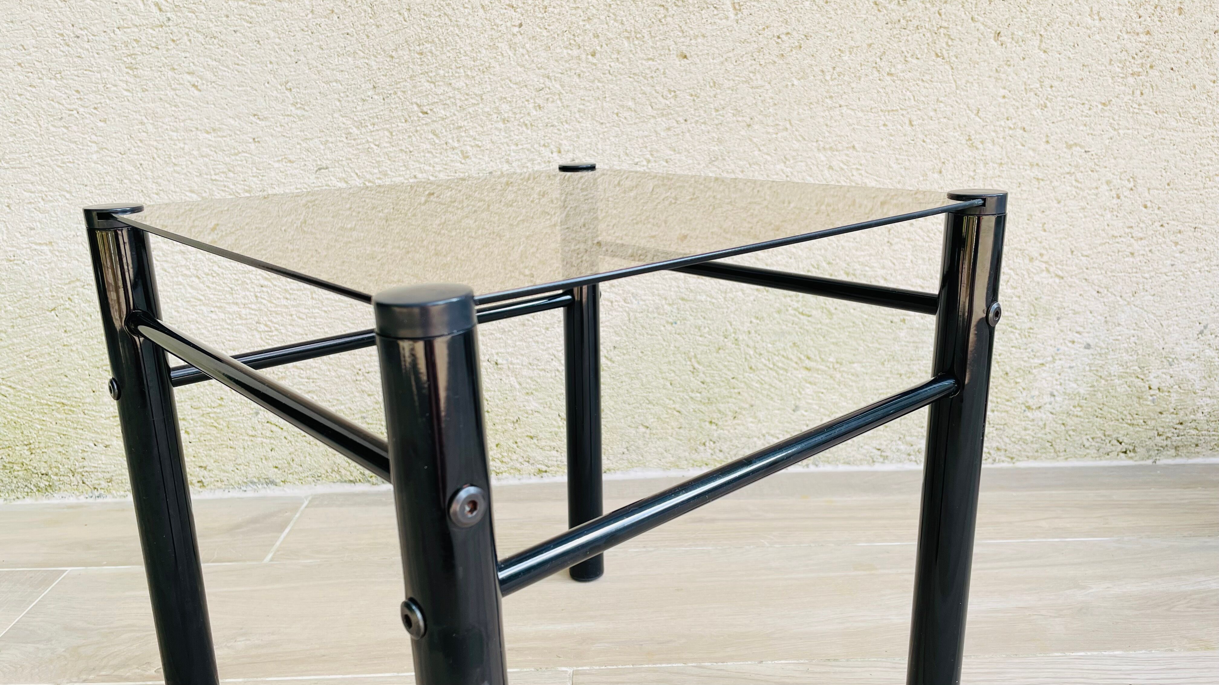 Vintage coffee table signed Yves Boutboul