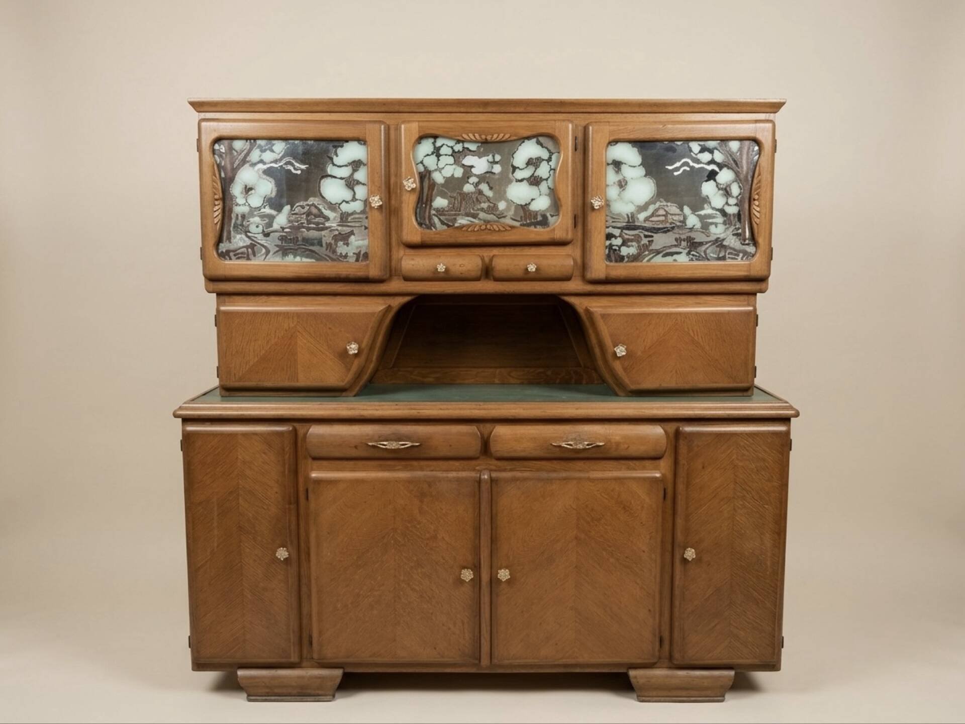 Rustic oak sideboard buffet Mado - Art Deco / Regio style