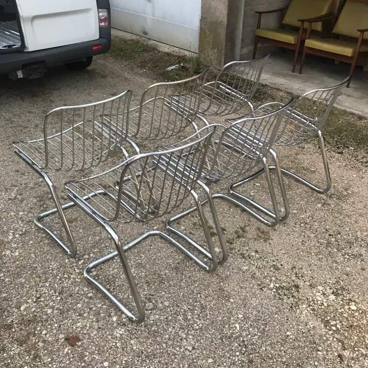 Set of six chairs gastone rinaldi