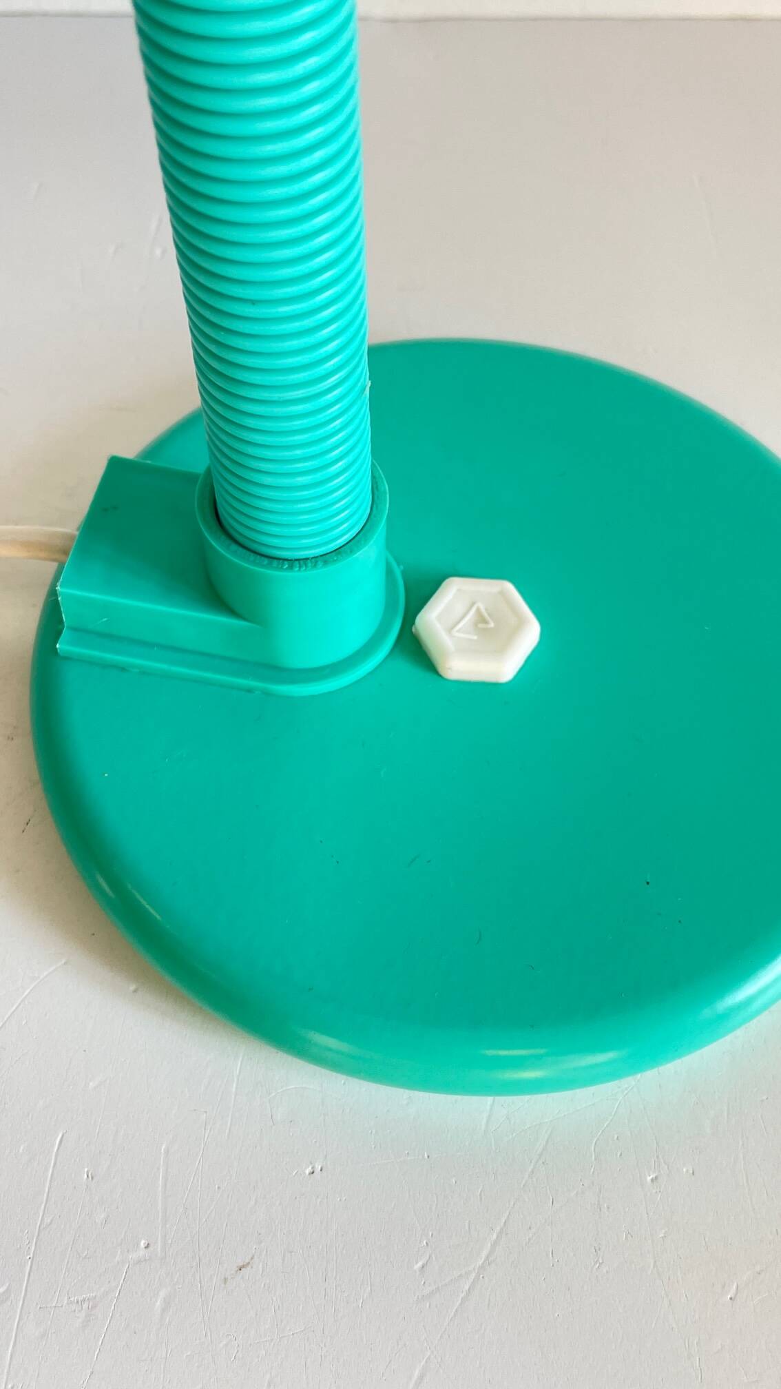 80s steel lamp by Aluminor France