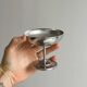 6 coupelles sur pied en inox