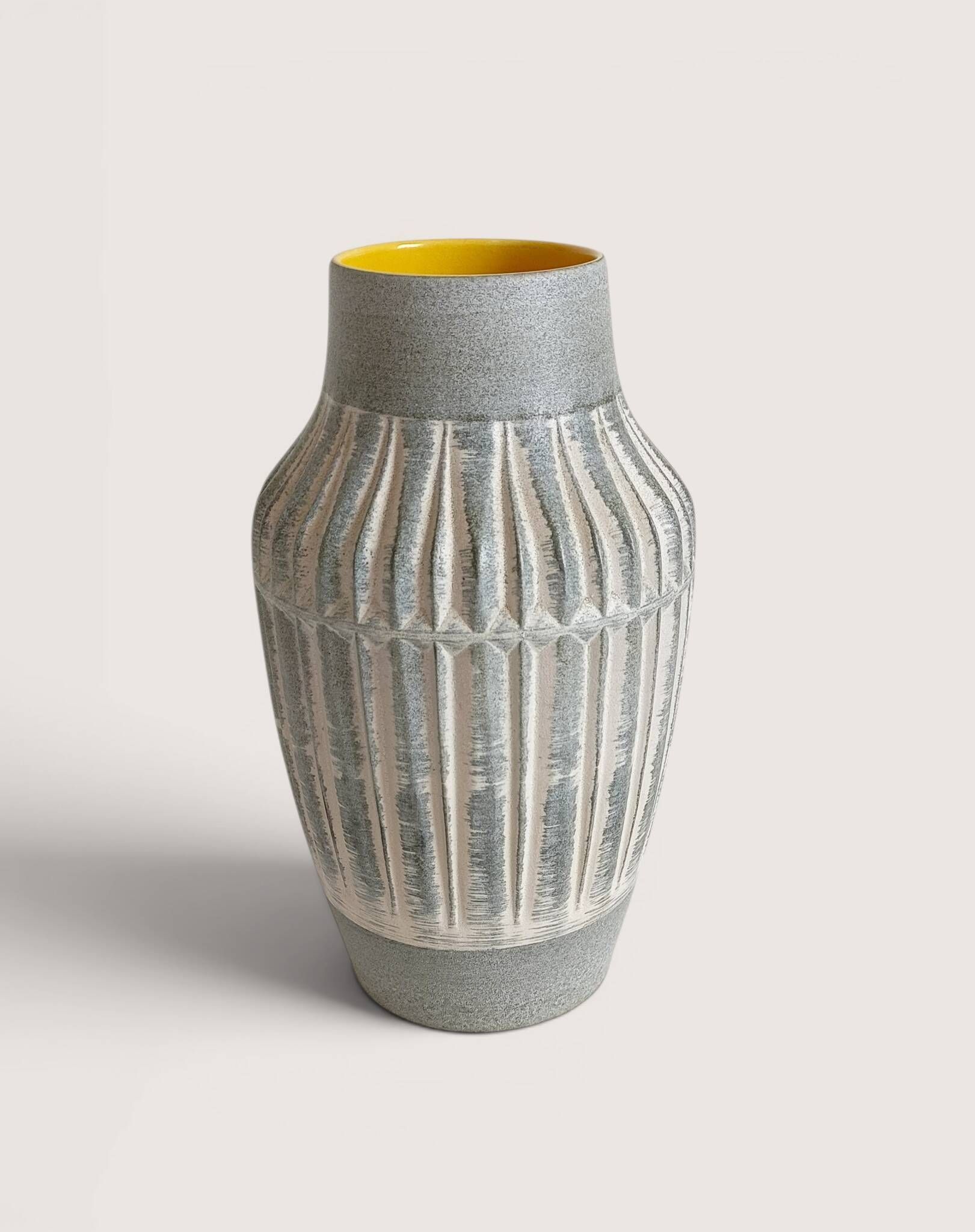 West German Mid-Century Modern Stoneware Vase by Bay Keramik, 1950s