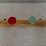Coat rack with balls, vintage.