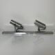 Ramp spot wall lamps chrome metal and brushed aluminum