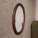 Miroir ovale vintage de style scandinave années 80/90