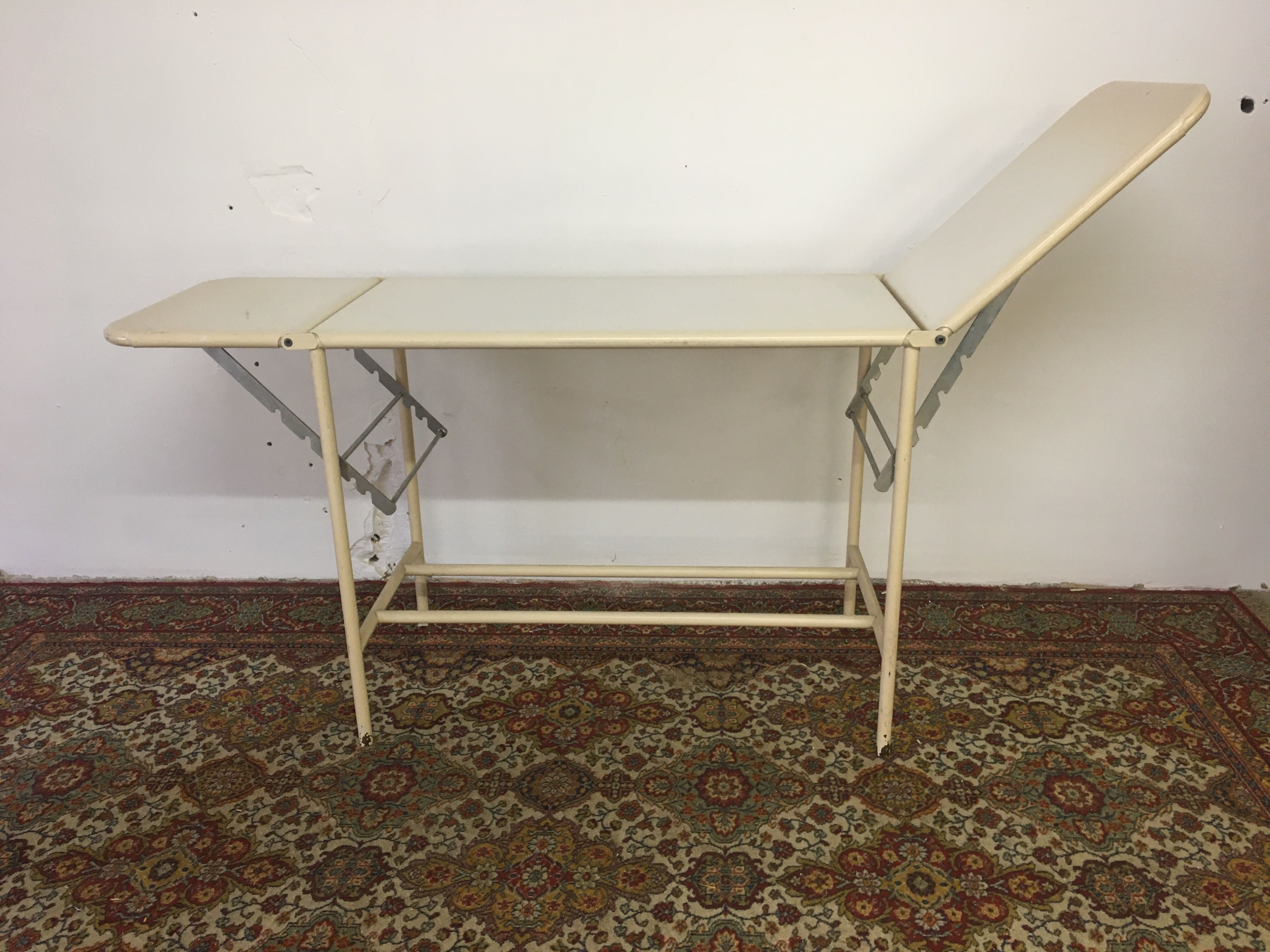 Old metal medical table