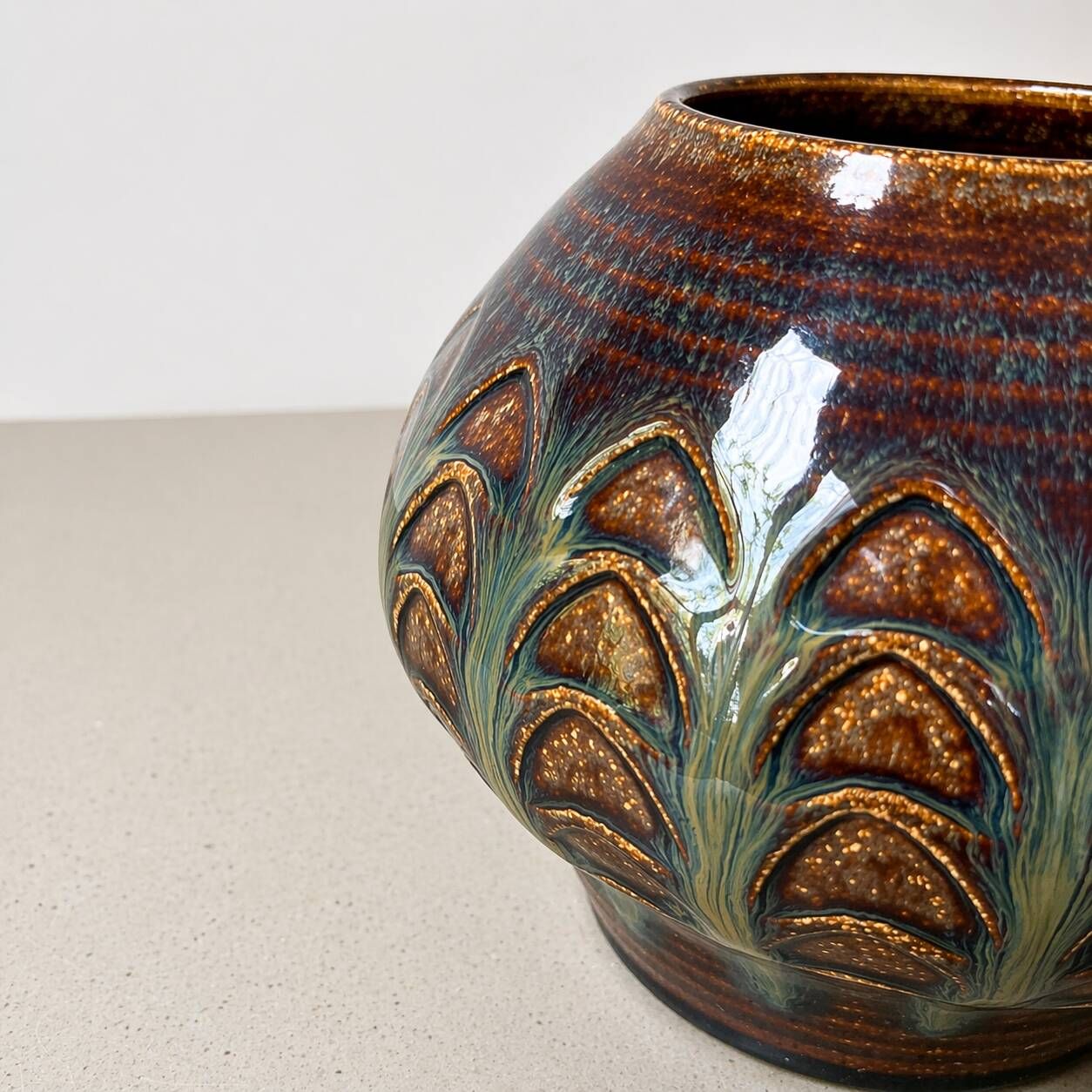 Vase scandinave vintage, Einar Johansen x Søholm, Danemark, 1960