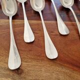 Christofle - Set of 11 Fidélio baguette table spoons in silver-plated metal