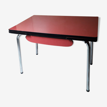 Vintage red formica table