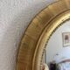 Vintage 1970s sun mirror witch's eye wood and gold - 42 cm