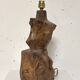 Olive wood lamp 1950