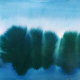 Paysage minimaliste à l'encre 7