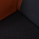 Brown aniline leather sofa, 1970/80s