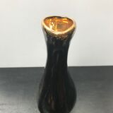 Pichet Vallauris tess céramique noire & dorée vintage