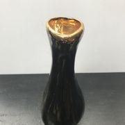 Pichet Vallauris tess céramique noire & dorée vintage