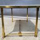 Hollywood Regency style coffee table • marble and brass