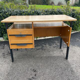 Vintage modernist desk 1950-60 wood