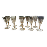 Verres à liqueur cristal taillé