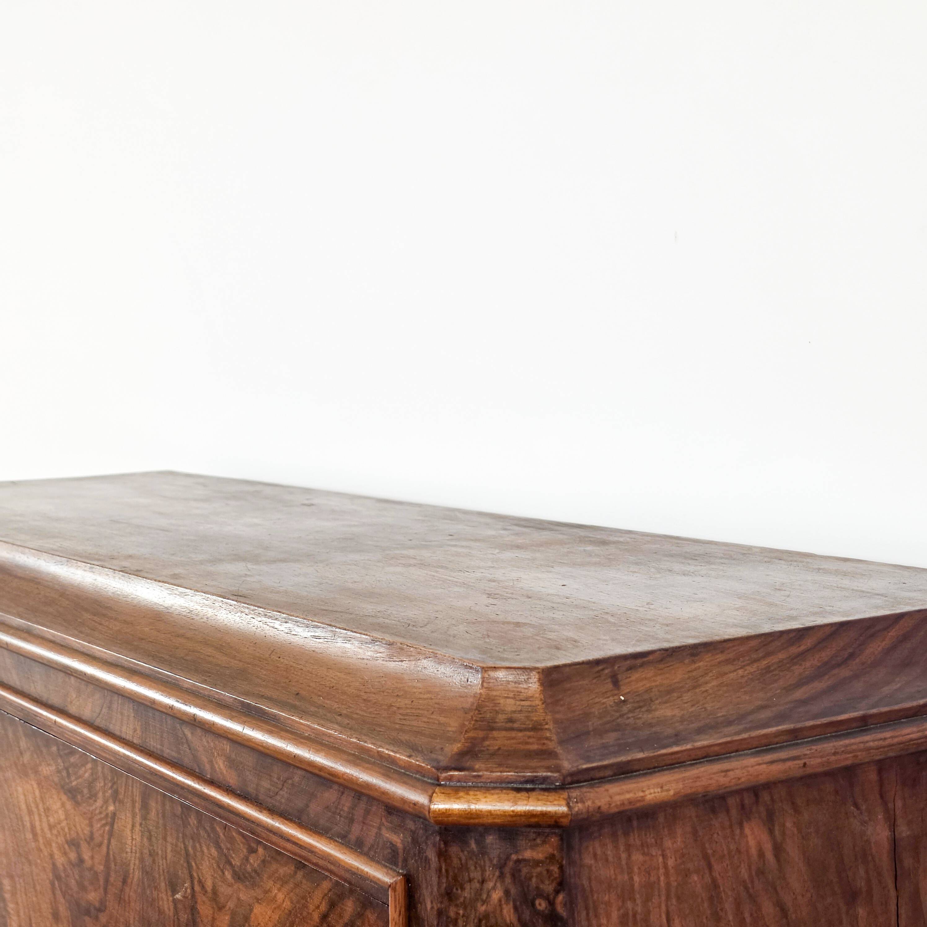 Solid wood chest of drawers, late 19th century
