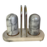Marble salt and pepper server