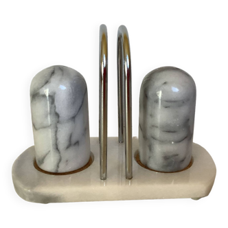 Marble salt and pepper server