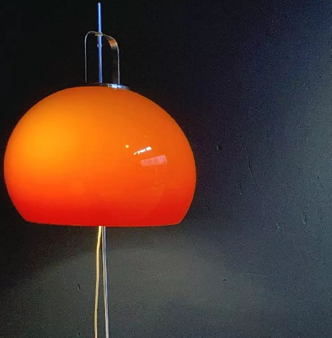 mushroom floor lamp Harvey Guzzini, Italy 1970