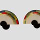 Pair of wall lights by Zonca Murano glass, Italy 1980