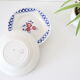 Set de 4 assiettes creuses Luneville, motif 'Henri', vintage français, authentique, rare, campagne