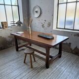 Rustic farmhouse table, solid oak, 2m