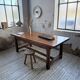 Rustic farmhouse table, solid oak, 2m