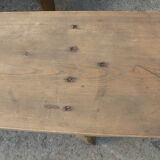 Pair of rustic farm table bench