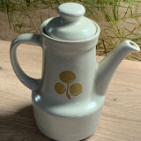 Pitcher Teapot Coffee maker earthenware St Amand Loire 1713 Hand-painted