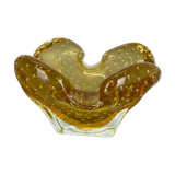 Murano Glass "Honey Bubble" Bowl Element Shell Ashtray Murano, Italy, 1970s