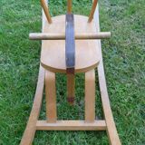 Wooden rocking horse
