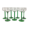 Set of 7 glasses Alsace 70s