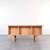 Mid-Century Oak Freestanding Desk by Torben Valeur & Henning Jensen for Dyr
