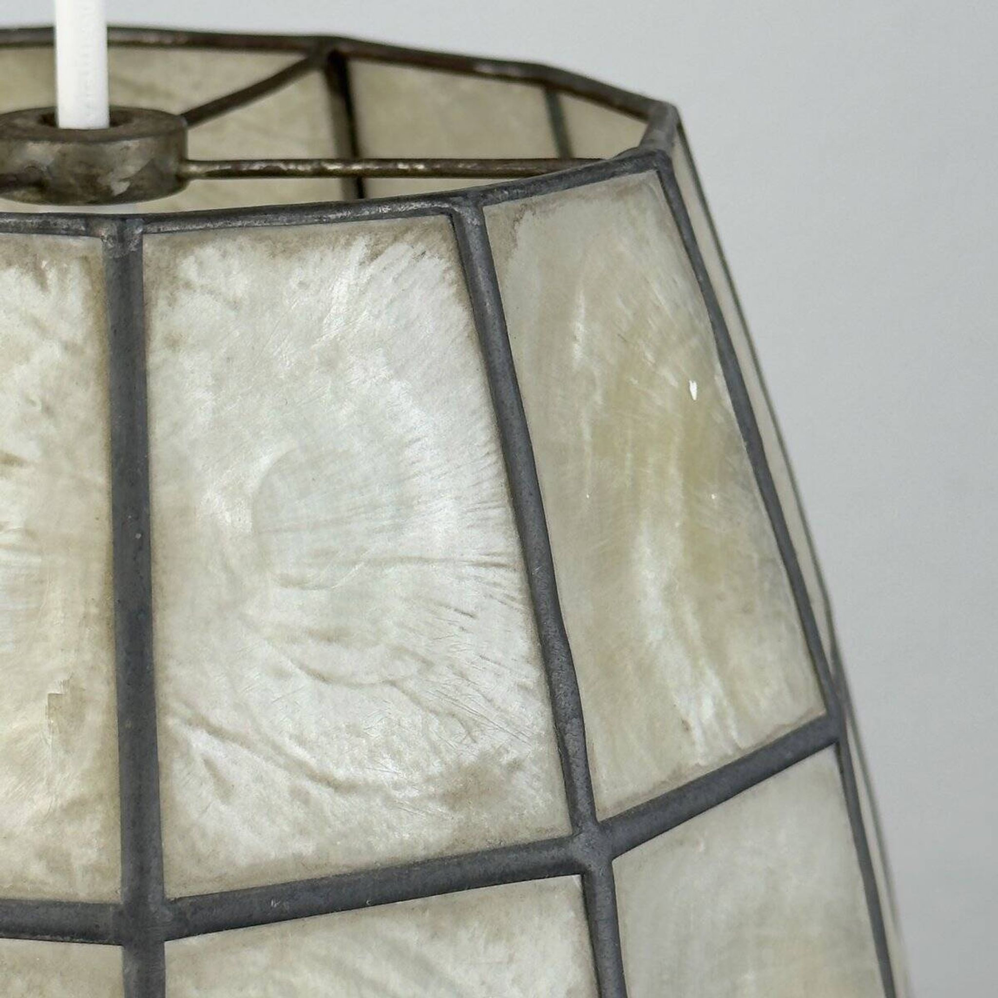 Vintage Capiz Shell Pendant, Italy, 1960s
