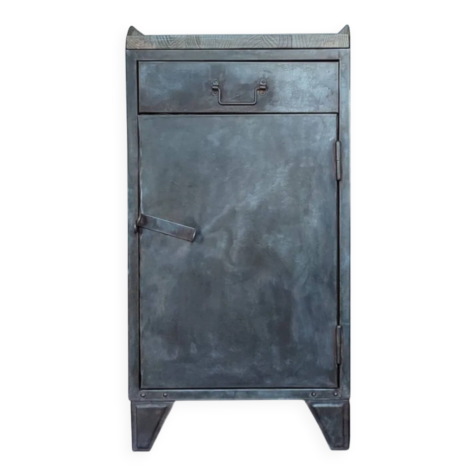Vintage industrial furniture, metal and wood