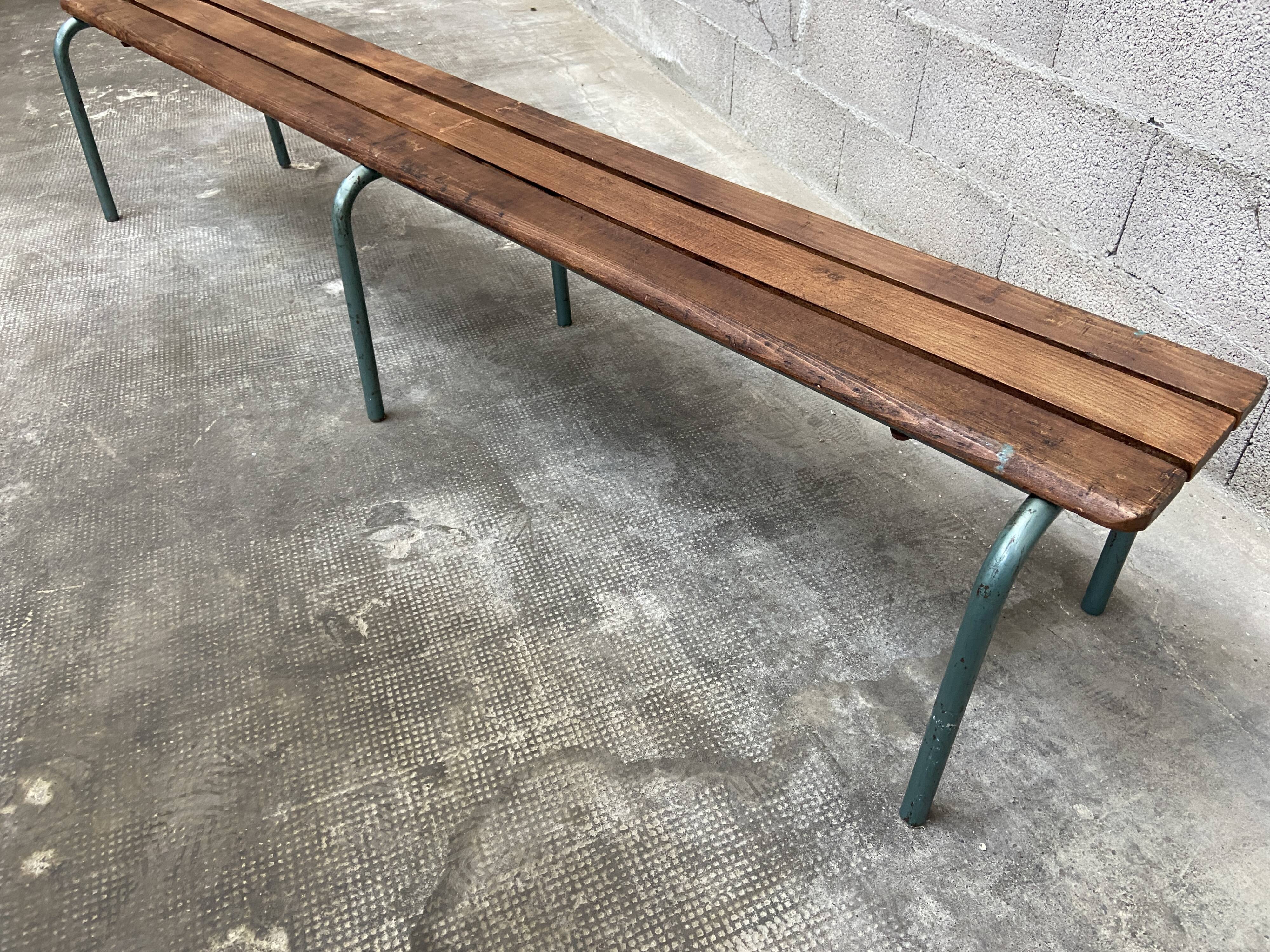 Vintage mullca school bench 60s