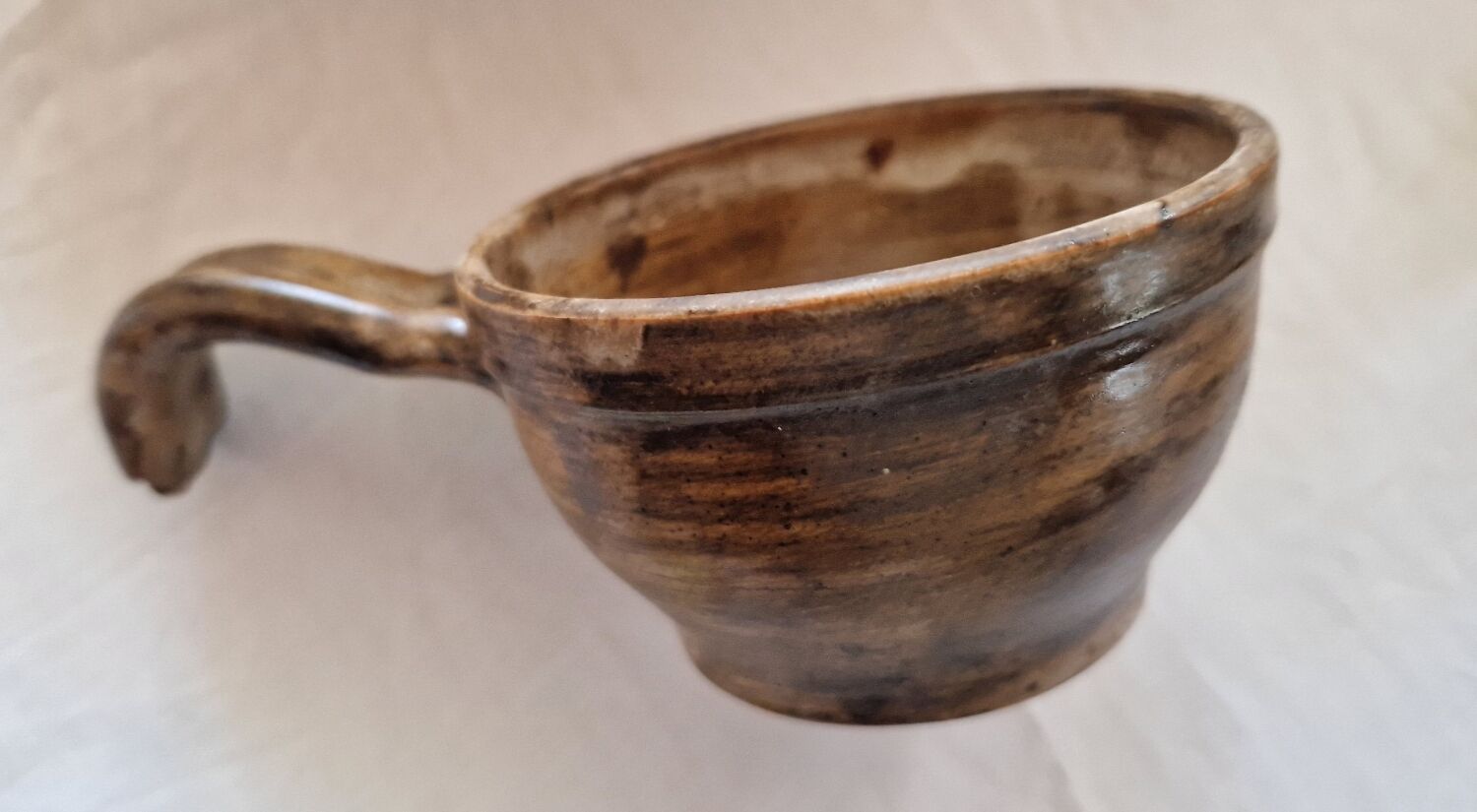 Ceramic punch service signed R. Kapota