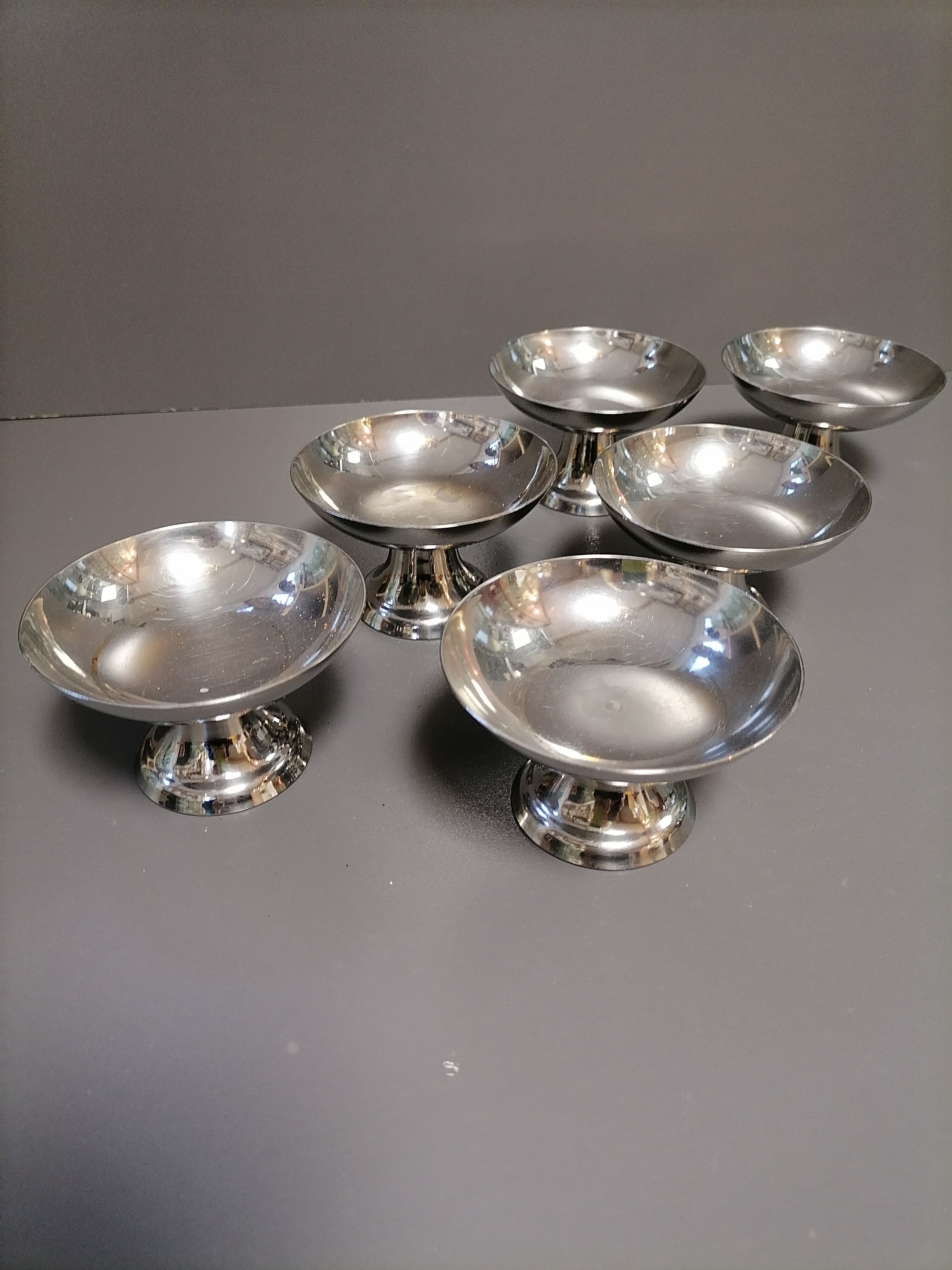 Coupelles inox vintage